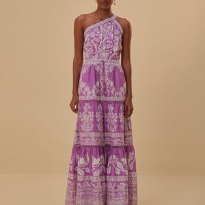 Farm Rio Lilac Garden dress